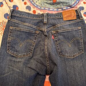 Levi's Premium 501 S Dark Wash Button Fly Skinny Blue Jeans | Women's 29Wx28L